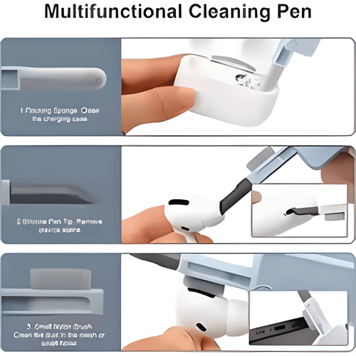 7 в 1 Комплект за почистване на компютърна клавиатура, четка за почистване на слушалки, инструменти за почистване на клавиатура на слушалки, комплект за почистване на капачки на клавиши