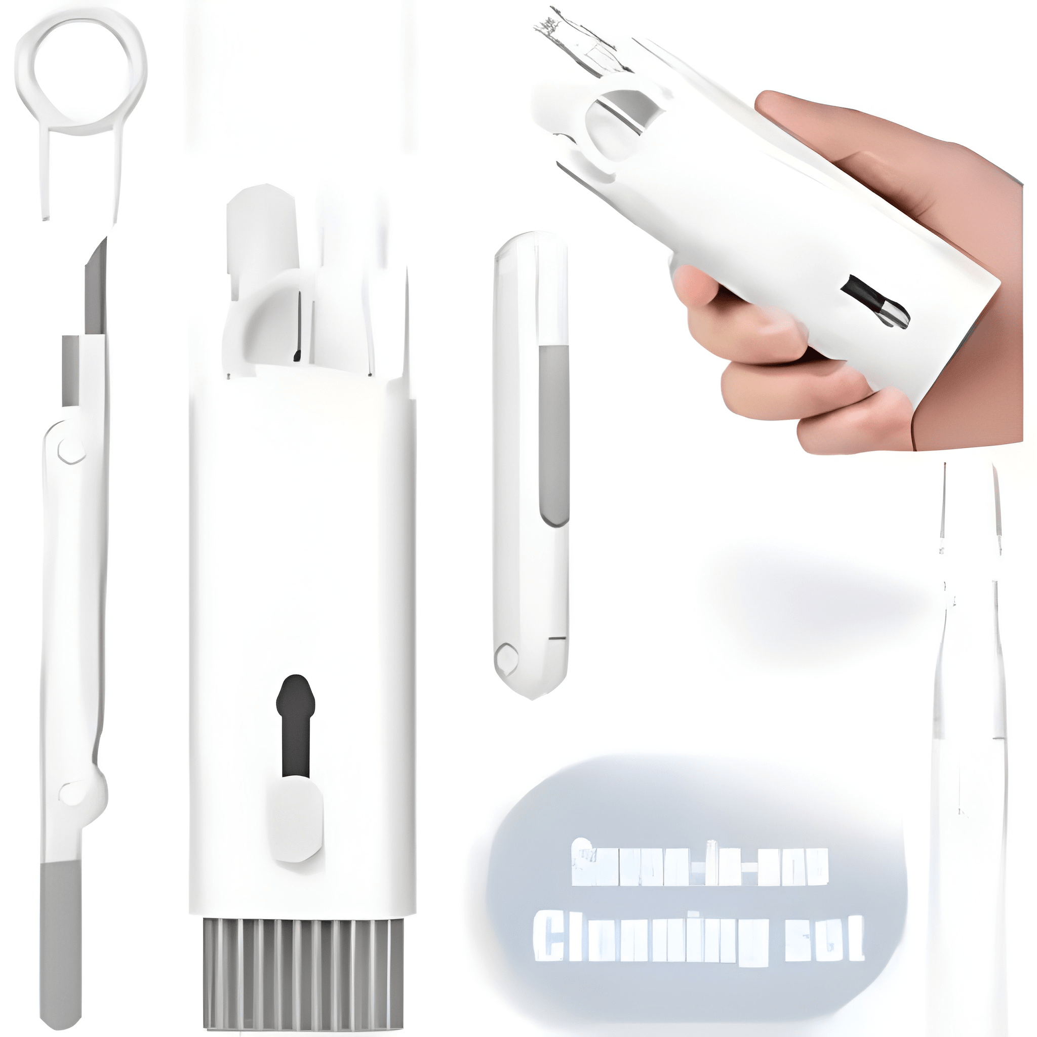 7 в 1 Комплект за почистване на компютърна клавиатура, четка за почистване на слушалки, инструменти за почистване на клавиатура на слушалки, комплект за почистване на капачки на клавиши