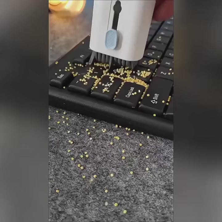 7 в 1 Комплект за почистване на компютърна клавиатура, четка за почистване на слушалки, инструменти за почистване на клавиатура на слушалки, комплект за почистване на капачки на клавиши